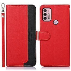 Funda de Cuero Cartera con Soporte Carcasa A09D para Motorola Moto G41 Rojo