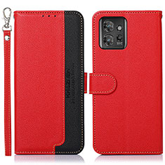 Funda de Cuero Cartera con Soporte Carcasa A09D para Motorola ThinkPhone 5G Rojo