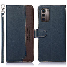 Funda de Cuero Cartera con Soporte Carcasa A09D para Nokia G11 Azul