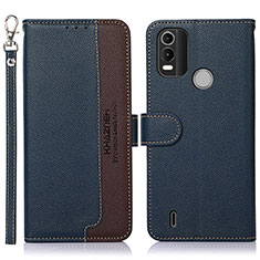 Funda de Cuero Cartera con Soporte Carcasa A09D para Nokia G11 Plus Azul