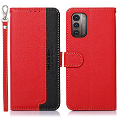 Funda de Cuero Cartera con Soporte Carcasa A09D para Nokia G11 Rojo