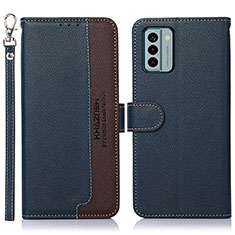 Funda de Cuero Cartera con Soporte Carcasa A09D para Nokia G22 Azul