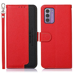 Funda de Cuero Cartera con Soporte Carcasa A09D para Nokia G310 5G Rojo