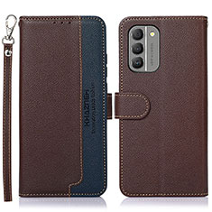 Funda de Cuero Cartera con Soporte Carcasa A09D para Nokia G400 5G Marron