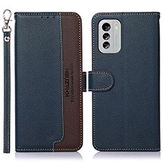 Funda de Cuero Cartera con Soporte Carcasa A09D para Nokia G60 5G Azul