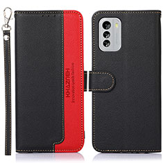 Funda de Cuero Cartera con Soporte Carcasa A09D para Nokia G60 5G Negro