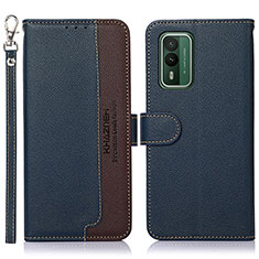 Funda de Cuero Cartera con Soporte Carcasa A09D para Nokia XR21 Azul