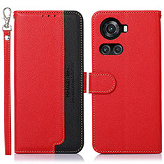 Funda de Cuero Cartera con Soporte Carcasa A09D para OnePlus 10R 5G Rojo