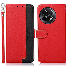 Funda de Cuero Cartera con Soporte Carcasa A09D para OnePlus Ace 2 5G Rojo