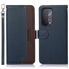 Funda de Cuero Cartera con Soporte Carcasa A09D para Oppo A93 5G Azul