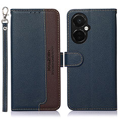 Funda de Cuero Cartera con Soporte Carcasa A09D para Oppo K11x 5G Azul