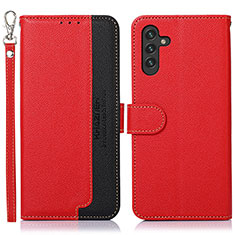 Funda de Cuero Cartera con Soporte Carcasa A09D para Samsung Galaxy A04s Rojo