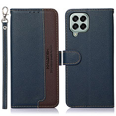 Funda de Cuero Cartera con Soporte Carcasa A09D para Samsung Galaxy M33 5G Azul