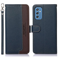 Funda de Cuero Cartera con Soporte Carcasa A09D para Samsung Galaxy M52 5G Azul