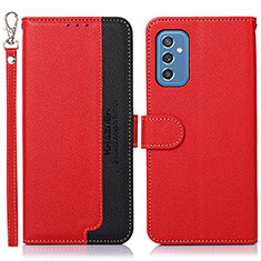 Funda de Cuero Cartera con Soporte Carcasa A09D para Samsung Galaxy M52 5G Rojo