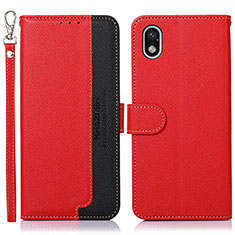 Funda de Cuero Cartera con Soporte Carcasa A09D para Sony Xperia Ace III Rojo