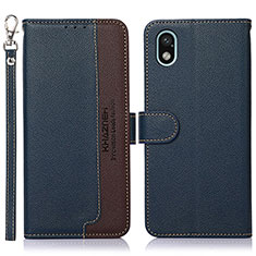 Funda de Cuero Cartera con Soporte Carcasa A09D para Sony Xperia Ace III SO-53C Azul