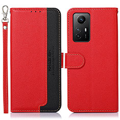 Funda de Cuero Cartera con Soporte Carcasa A09D para Xiaomi Redmi Note 12S Rojo