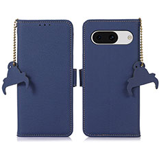 Funda de Cuero Cartera con Soporte Carcasa A10D para Google Pixel 8a 5G Azul