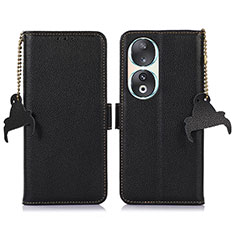 Funda de Cuero Cartera con Soporte Carcasa A10D para Huawei Honor 90 5G Negro