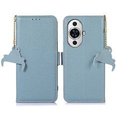 Funda de Cuero Cartera con Soporte Carcasa A10D para Huawei Nova 11 Azul Claro