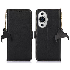 Funda de Cuero Cartera con Soporte Carcasa A10D para Huawei Nova 11 Negro