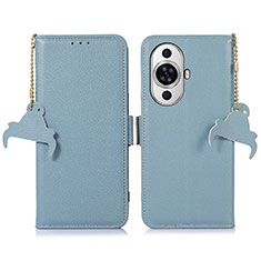 Funda de Cuero Cartera con Soporte Carcasa A10D para Huawei Nova 11 Ultra Azul Claro