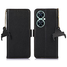 Funda de Cuero Cartera con Soporte Carcasa A10D para Huawei Nova 11i Negro