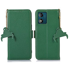 Funda de Cuero Cartera con Soporte Carcasa A10D para Motorola Moto E13 Verde