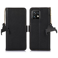 Funda de Cuero Cartera con Soporte Carcasa A10D para Motorola Moto Edge 40 Pro 5G Negro