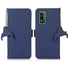 Funda de Cuero Cartera con Soporte Carcasa A10D para Nokia XR21 Azul