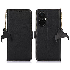 Funda de Cuero Cartera con Soporte Carcasa A10D para Oppo K11x 5G Negro