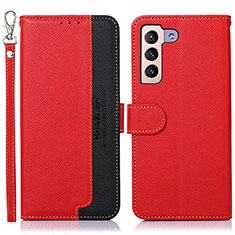 Funda de Cuero Cartera con Soporte Carcasa A10D para Samsung Galaxy S23 Plus 5G Rojo