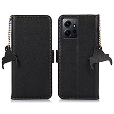 Funda de Cuero Cartera con Soporte Carcasa A10D para Xiaomi Redmi Note 12 4G Negro