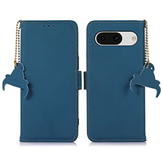 Funda de Cuero Cartera con Soporte Carcasa A11D para Google Pixel 8a 5G Azul