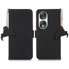 Funda de Cuero Cartera con Soporte Carcasa A11D para Huawei Honor 90 5G Negro