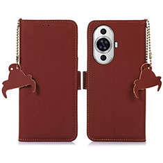 Funda de Cuero Cartera con Soporte Carcasa A11D para Huawei Nova 11 Marron