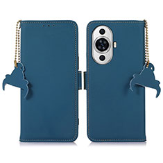 Funda de Cuero Cartera con Soporte Carcasa A11D para Huawei Nova 11 Pro Azul