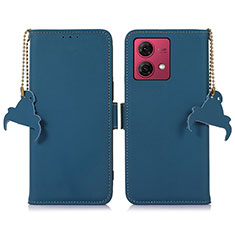 Funda de Cuero Cartera con Soporte Carcasa A11D para Motorola Moto G84 5G Azul