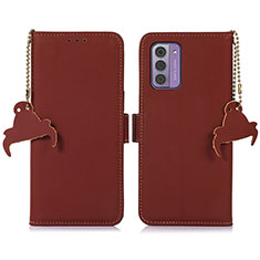 Funda de Cuero Cartera con Soporte Carcasa A11D para Nokia G42 5G Marron