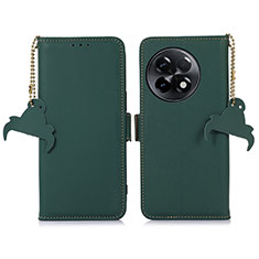 Funda de Cuero Cartera con Soporte Carcasa A11D para OnePlus 11R 5G Verde