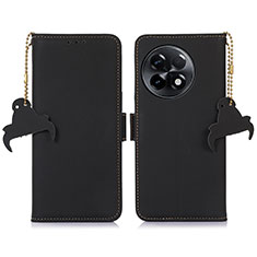 Funda de Cuero Cartera con Soporte Carcasa A11D para OnePlus Ace 2 Pro 5G Negro