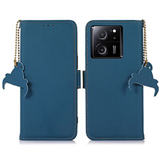 Funda de Cuero Cartera con Soporte Carcasa A11D para Xiaomi Mi 13T 5G Azul