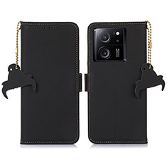 Funda de Cuero Cartera con Soporte Carcasa A11D para Xiaomi Mi 13T 5G Negro