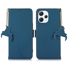 Funda de Cuero Cartera con Soporte Carcasa A11D para Xiaomi Redmi 12 4G Azul