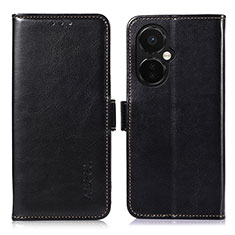 Funda de Cuero Cartera con Soporte Carcasa A12D para OnePlus Nord N30 5G Negro