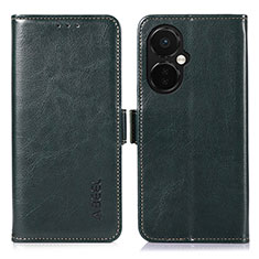 Funda de Cuero Cartera con Soporte Carcasa A12D para OnePlus Nord N30 5G Verde