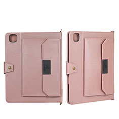 Funda de Cuero Cartera con Soporte Carcasa AD1 para Apple iPad Pro 11 (2020) Oro Rosa