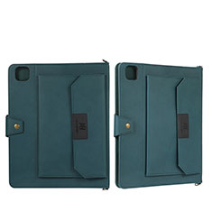 Funda de Cuero Cartera con Soporte Carcasa AD1 para Apple iPad Pro 11 (2020) Verde