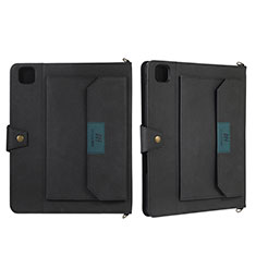 Funda de Cuero Cartera con Soporte Carcasa AD1 para Apple iPad Pro 11 (2022) Negro